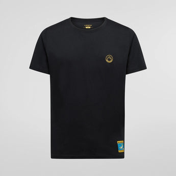 Climbing On The Moon T-Shirt Hombre hombre color Nero/Giallo | La Sportiva