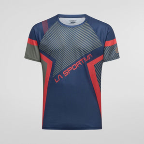 Flow T-Shirt M hombre color Mountain Red/Cypress | La Sportiva